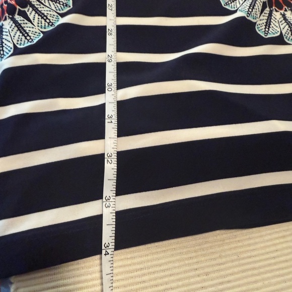 Eliza J Orange and Blue Sheath Midi Dress - Picture 5 of 7